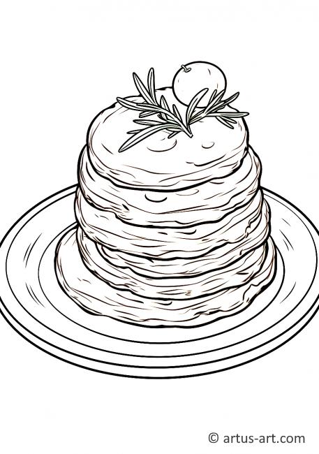 Patates Pancake Boyama Sayfası
